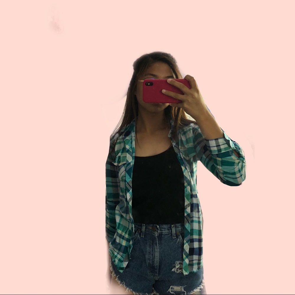 BELLA D light blue flannel